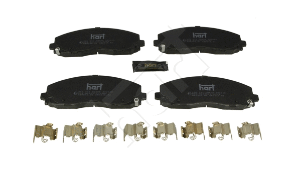 Kit de plaquettes de frein, frein à disque HART 256 531
