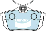 Kit de plaquettes de frein, frein à disque BENDIX-SEA DB1382 MKT