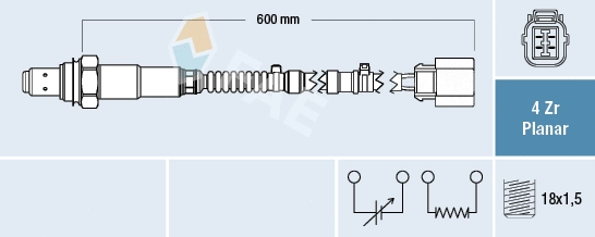 Sonde lambda FAE 77684