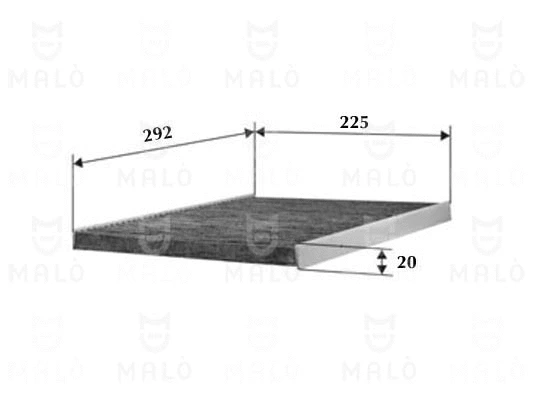Filtre, air de l'habitacle AKRON-MALÒ 1530732