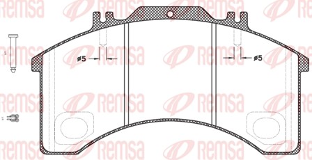 Kit de plaquettes de frein, frein à disque REMSA JCA 497.30