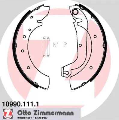 Jeu de mâchoires de frein ZIMMERMANN 10990.111.1