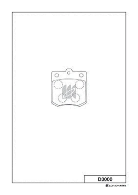 Kit de plaquettes de frein, frein à disque MK Kashiyama D3000