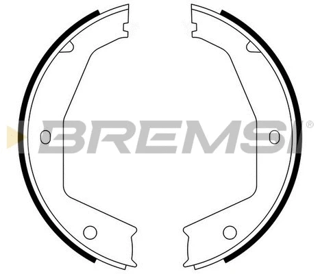 Jeu de mâchoires de frein, frein de stationnement BREMSI GF0397