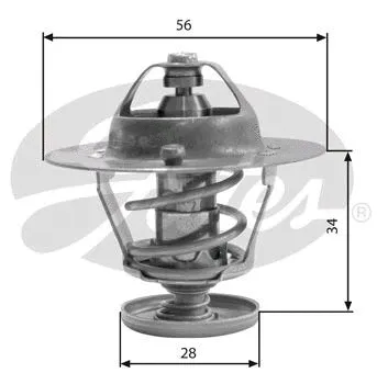 Thermostat, liquide de refroidissement GATES-SEA TH31682G1