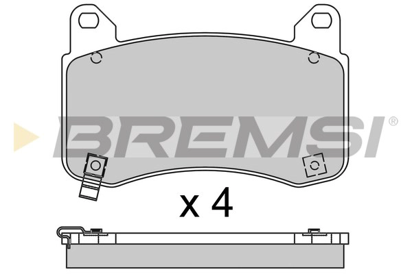 Kit de plaquettes de frein, frein à disque BREMSI BP3951