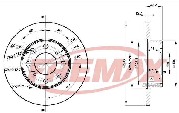 Disque de frein FREMAX BD-0829