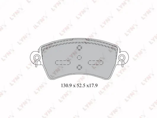 Kit de plaquettes de frein, frein à disque LYNXAUTO BD-2220