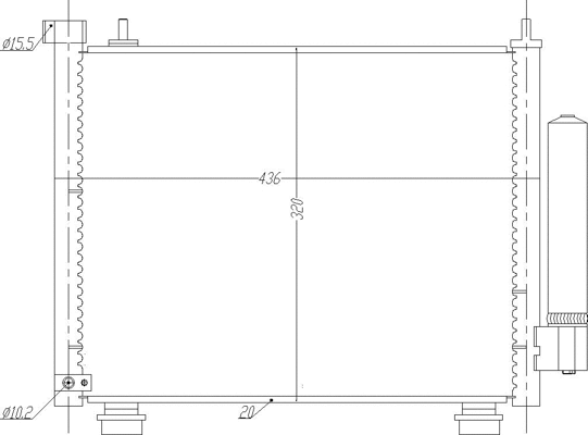 Condenseur, climatisation HART 621 678