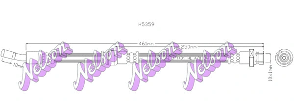 Flexible de frein KAWE H5359
