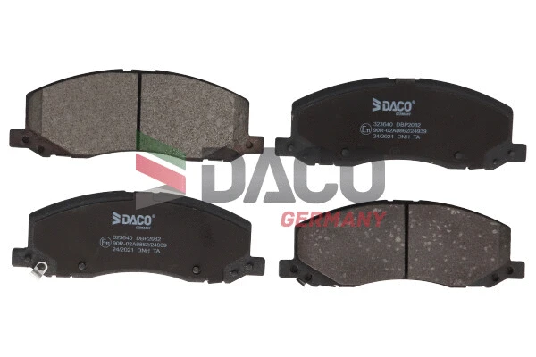 Kit de plaquettes de frein, frein à disque DACO Germany 323640