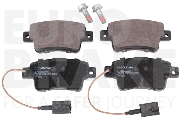 Kit de plaquettes de frein, frein à disque EUROBRAKE 5502222391