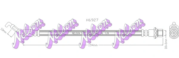 Flexible de frein KAWE H6927