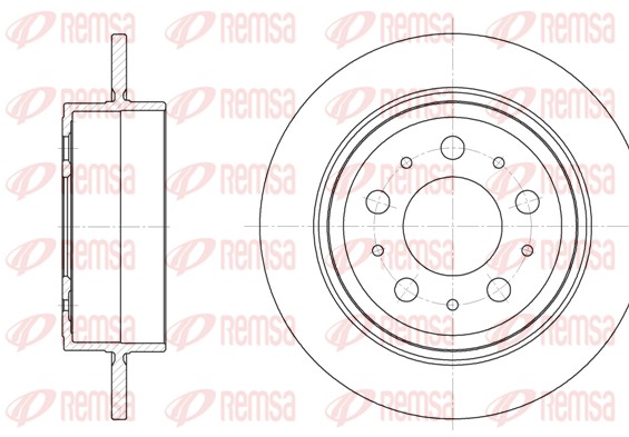Disque de frein REMSA 61224.00