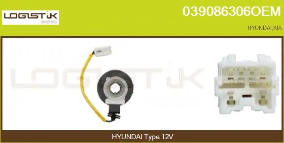 Détecteur de l'angle de braquage LGK 039086306OEM