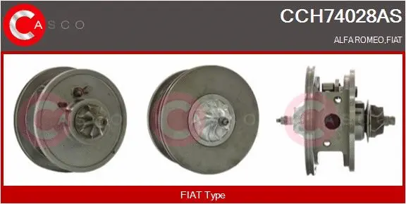 Groupe carter, turbocompresseur CASCO CCH74028AS