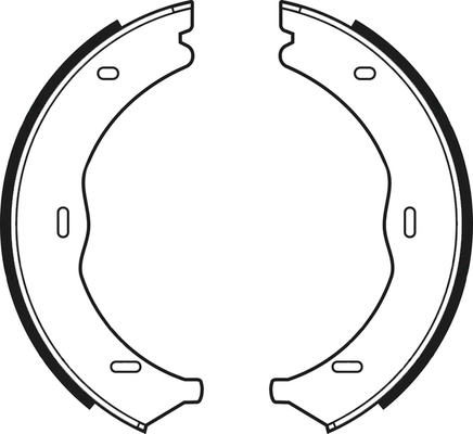 Jeu de mâchoires de frein ABTEX ABS4088