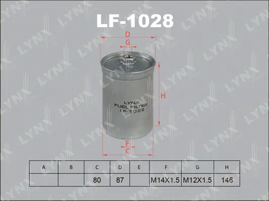 Filtre à carburant LYNXAUTO LF-1028