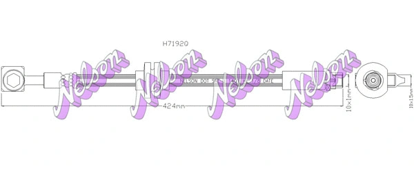Flexible de frein KAWE H7192Q