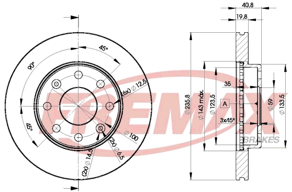 Disque de frein FREMAX BD-4633