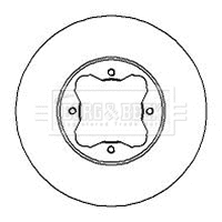 Disque de frein BORG & BECK BBD5070