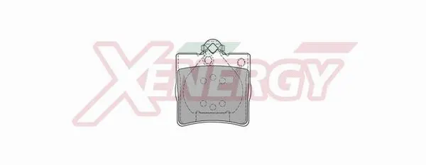 Kit de plaquettes de frein, frein à disque AP XENERGY X40720