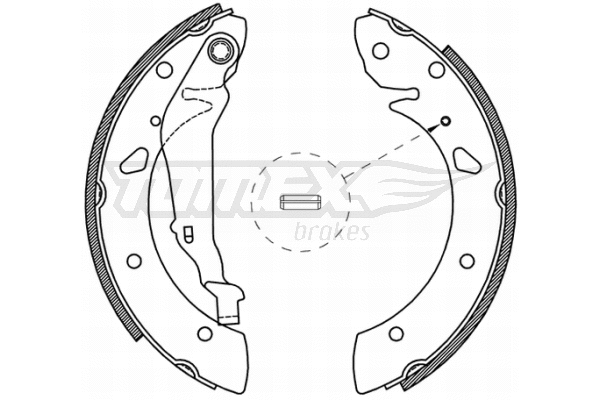 Jeu de mâchoires de frein TOMEX Brakes TX 21-05
