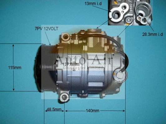 Compresseur, climatisation AUTO AIR GLOUCESTER 14-6258R