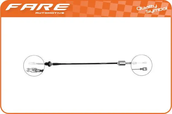Tirette à câble, commande d'embrayage FARE-CO 24335