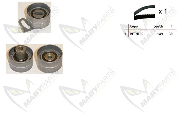 Kit de courroie crantée MABYPARTS OBK010188