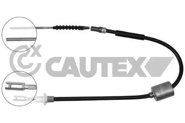 Tirette à câble, commande d'embrayage CAUTEX 766102