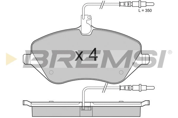 Kit de plaquettes de frein, frein à disque BREMSI BP3181