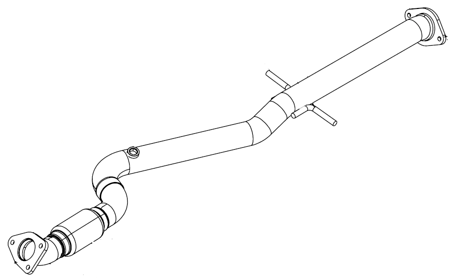 Tuyau d'échappement Vellerand 15736