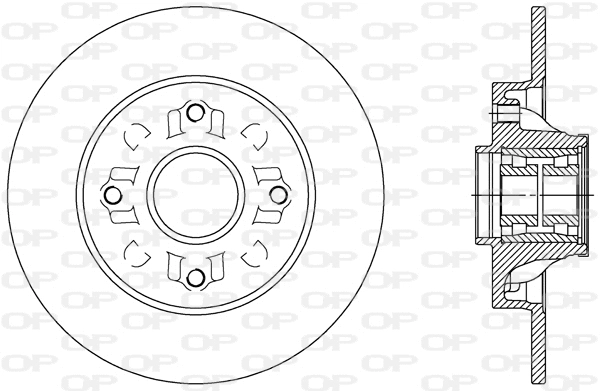 Disque de frein OPEN PARTS BDR2388.30