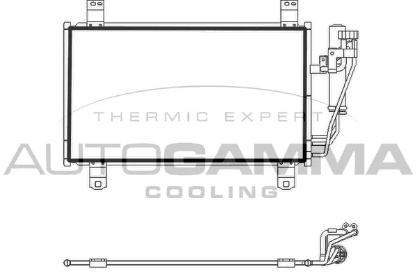 Condenseur, climatisation AUTOGAMMA 107788