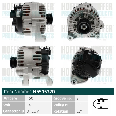 Alternateur HOFFER H5515370