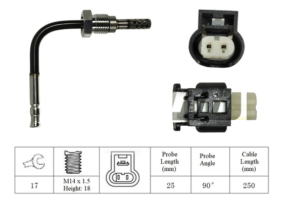 Capteur, température des gaz LEMARK LXT030