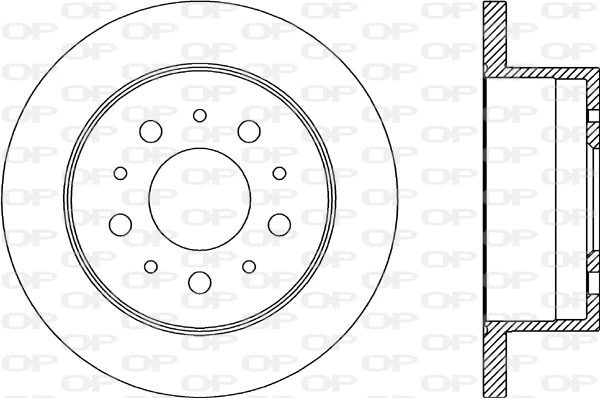 Disque de frein OPEN PARTS BDA2176.10