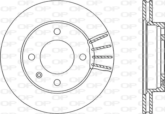 Disque de frein OPEN PARTS BDR1158.20