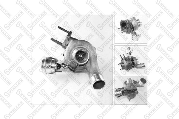 Turbocompresseur, suralimentation STELLOX 10-80308-SX