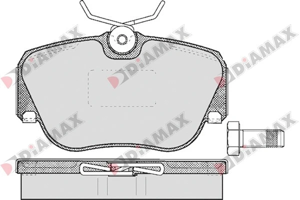 Kit de plaquettes de frein, frein à disque DIAMAX N09619