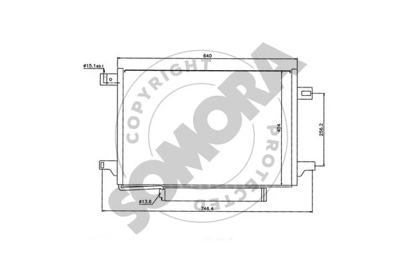 Condenseur, climatisation SOMORA 175260A