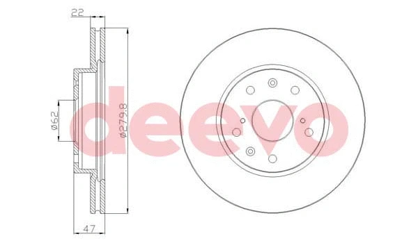 Disque de frein DEEVO BD19400