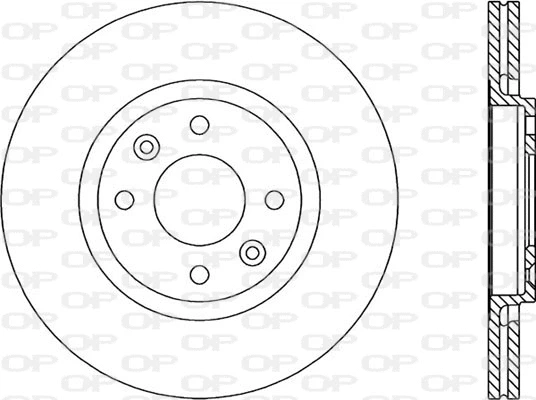 Disque de frein OPEN PARTS BDR1456.20