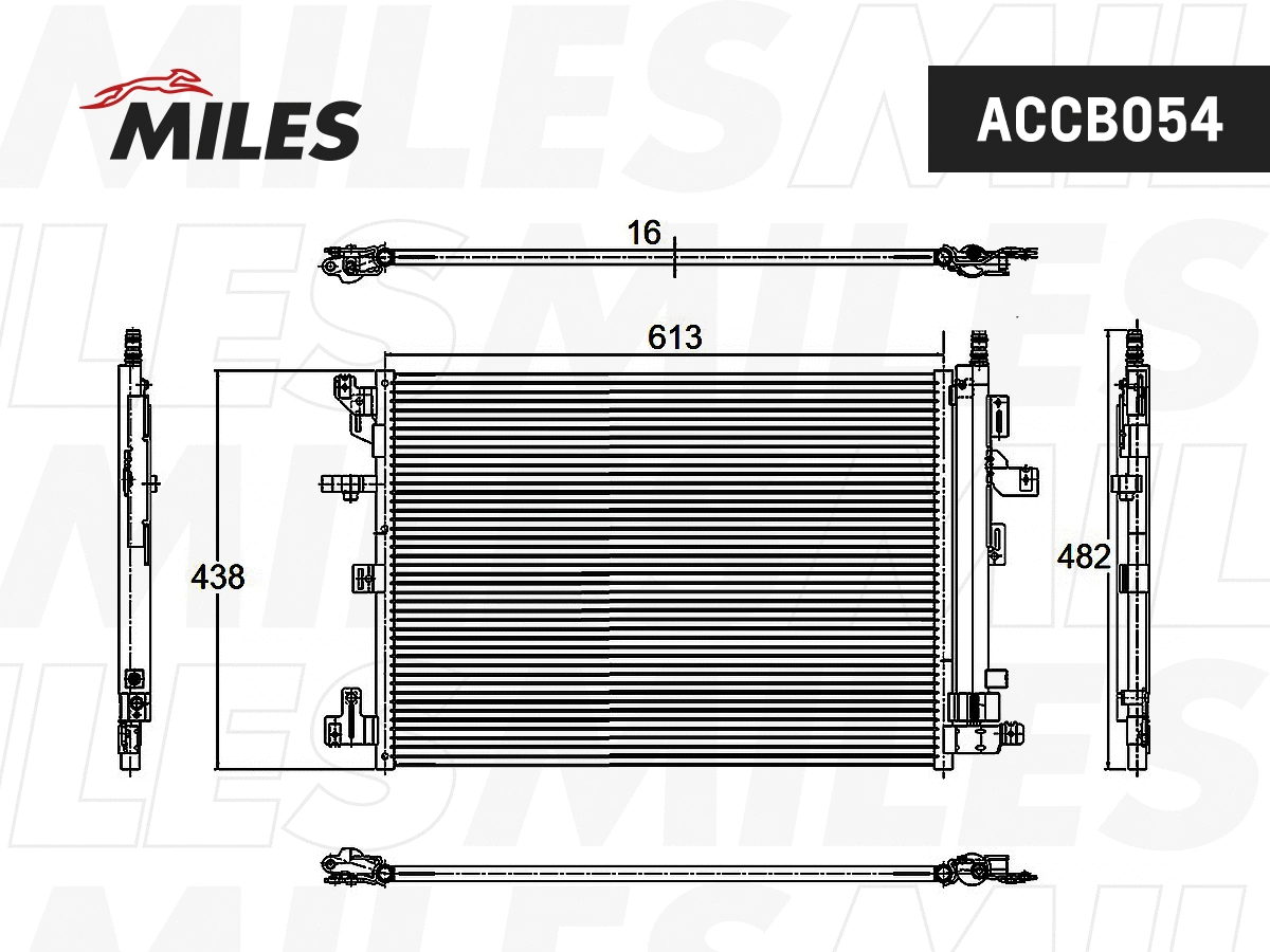Condenseur, climatisation MILES ACCB054