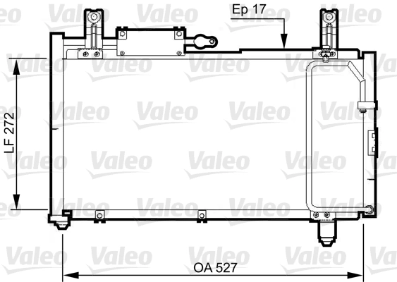 Condenseur, climatisation VALEO 814327