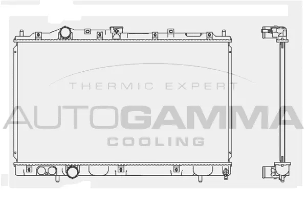 Radiateur, refroidissement du moteur AUTOGAMMA 101452