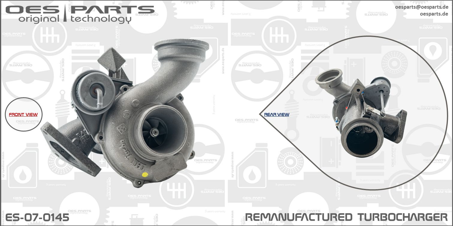 Turbocompresseur, suralimentation OES PARTS ES-07-0145