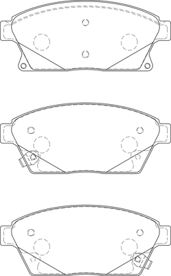 Kit de plaquettes de frein, frein à disque Omnicraft 2134994