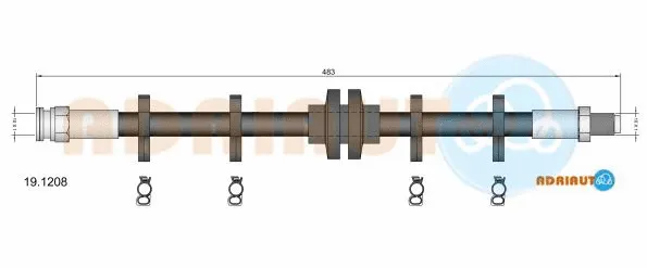 Flexible de frein ADRIAUTO 19.1208